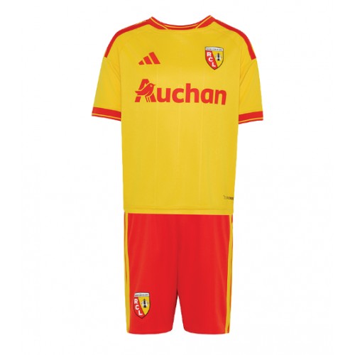 Stroje piłkarskie RC Lens Koszulka Podstawowej dla dzieci 2026-27 Krótki Rękaw (+ szorty)